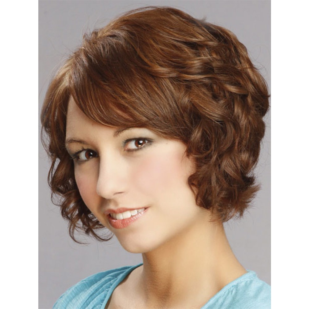 Kurze Full Lace Wellig Remy Echthaar Perücke