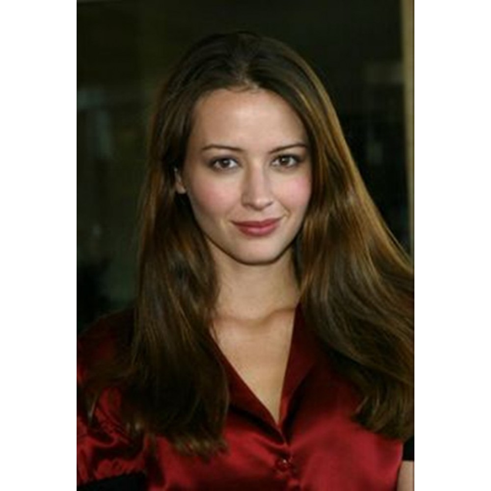 Amy Acker Lange Remy Echthaar Gerade Vollspitzen Perücke