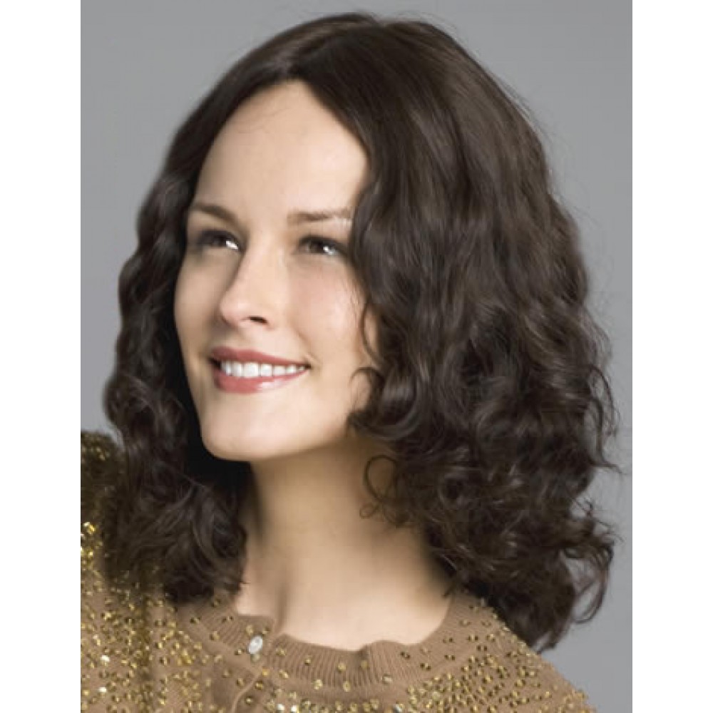 Lace Front Mittellang Remy Echthaar Perücke