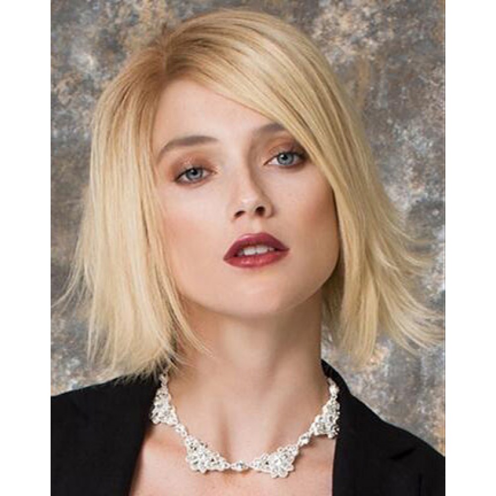 Lace Front Gerade Mittellang Echthaar Perücke