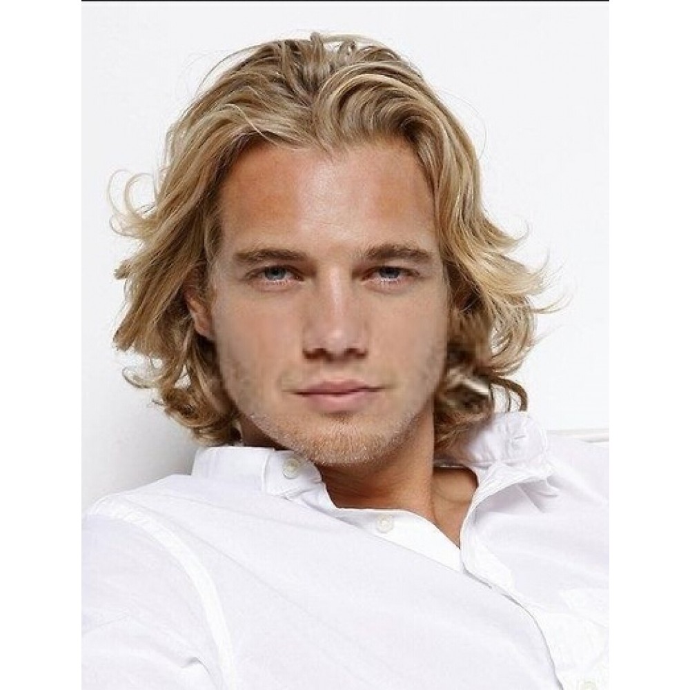 Lace Front Kurze Echthaar Blonde Lockige Perücke