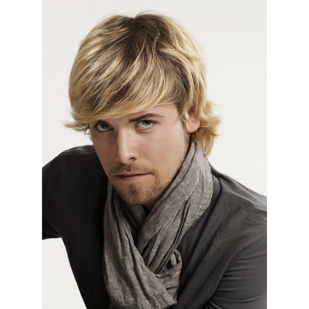 Kappenlose Blonde Kurze Gerade Remy Echthaar Perücke