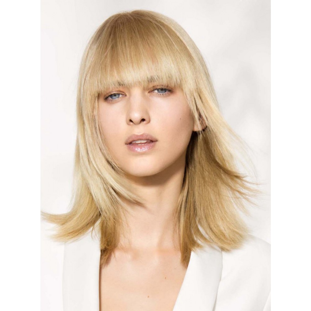 Klassische Blonde Perücke mit Pony 