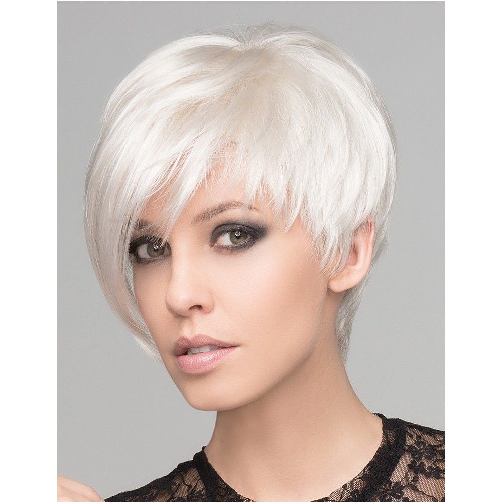 Pixie Cut Damen Weiße Perücke