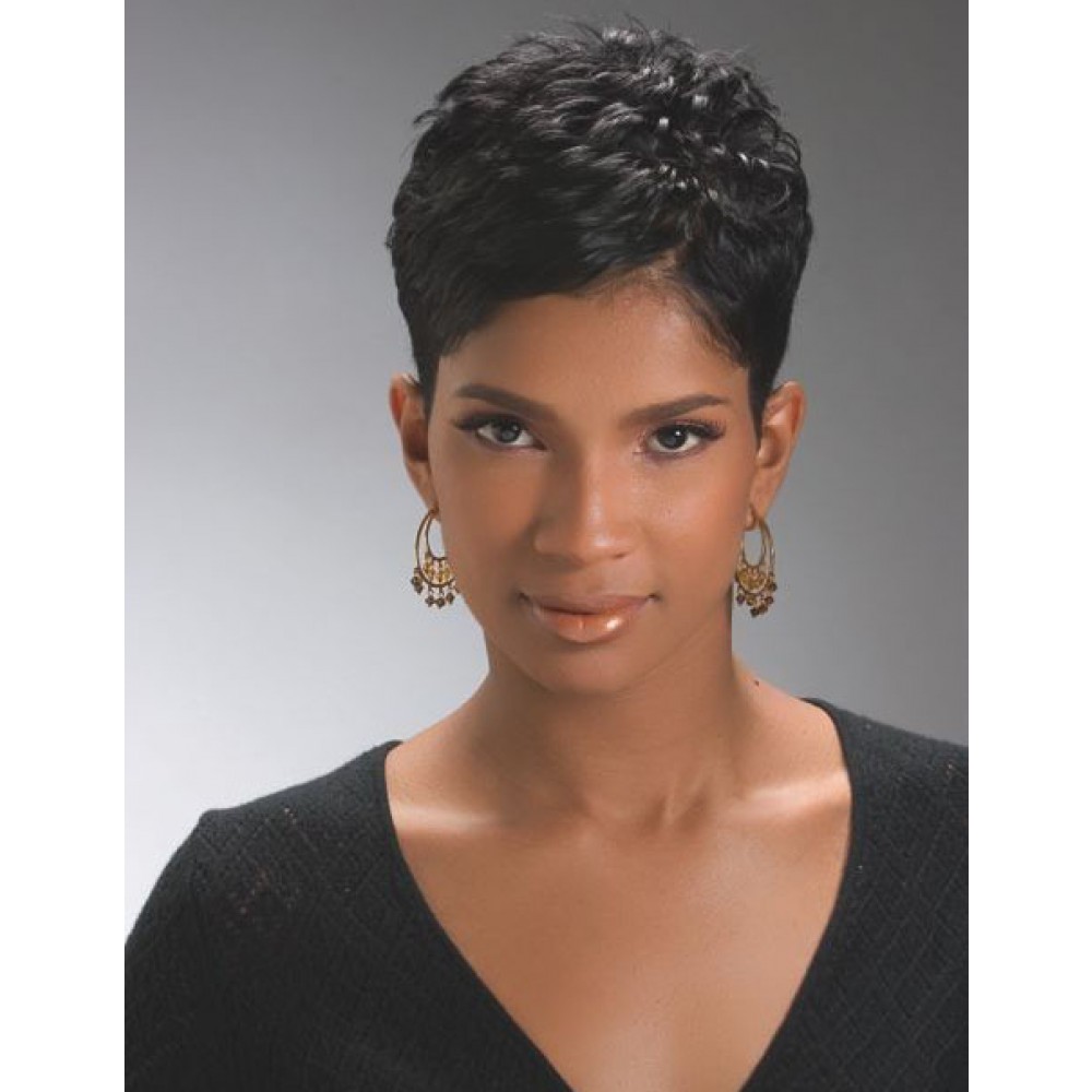 Pixie super Kurze Damen lace front Haar Perücke