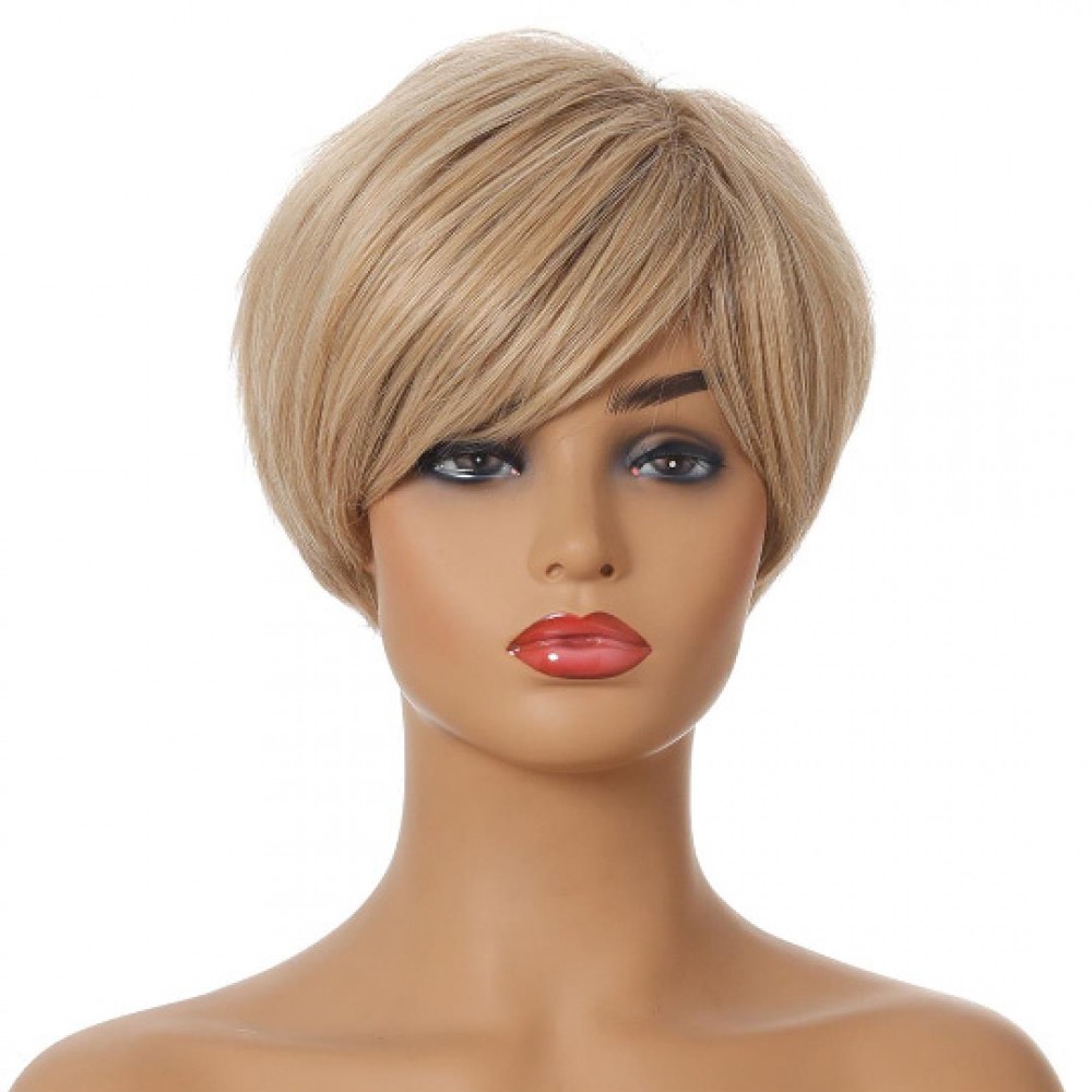 Kurze Blonde Perücken für Damen EU