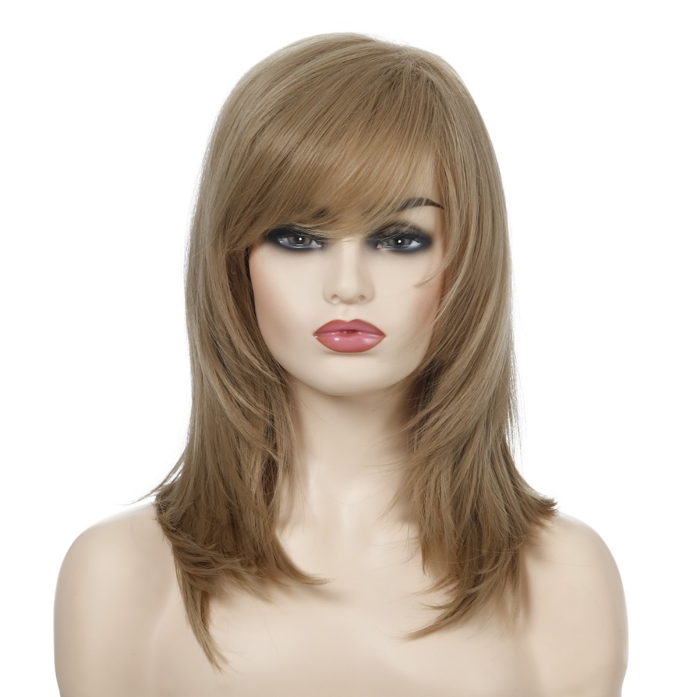 Fashion Lange Blonde Perücken Natural Look