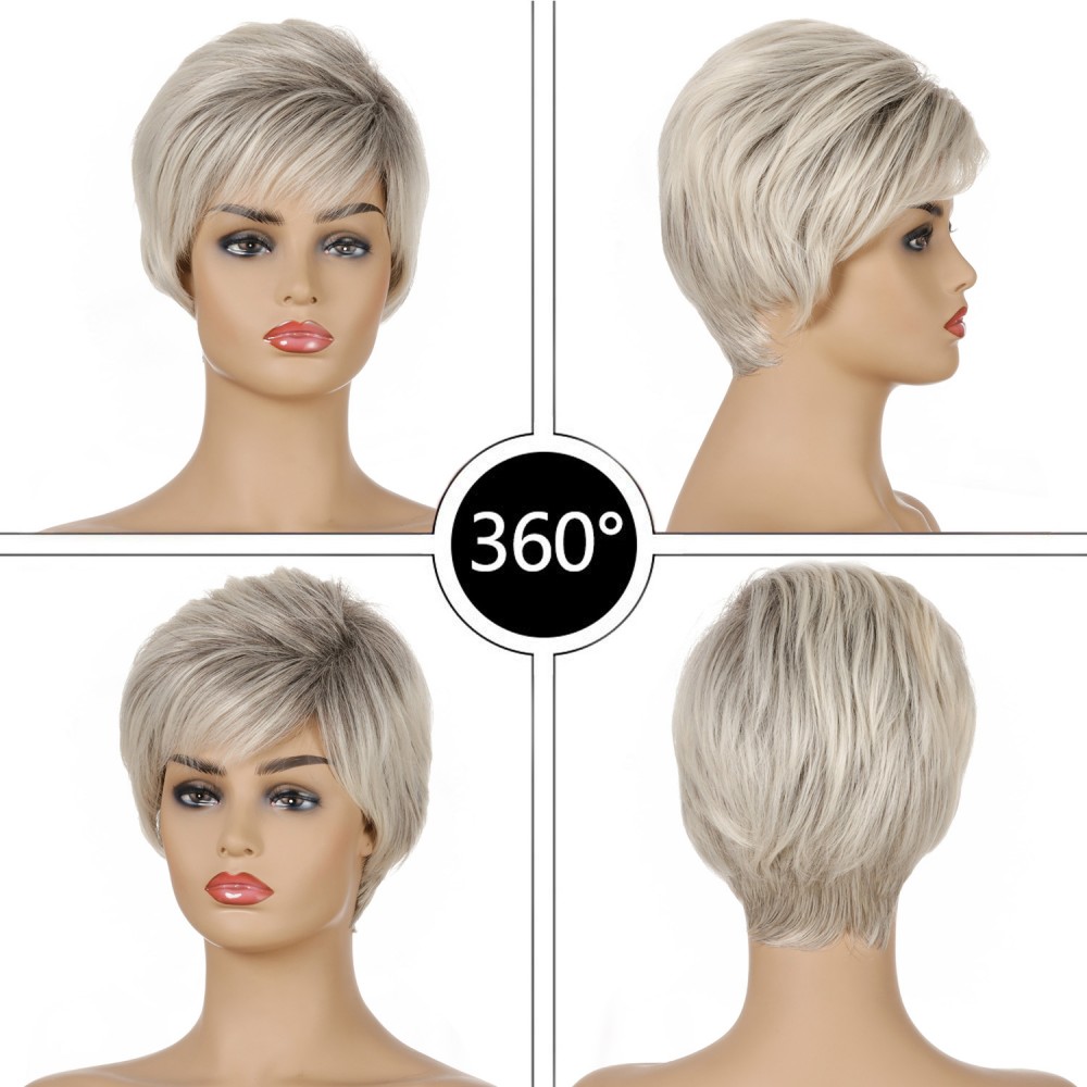 Kurze Blonde Perücken für Damen