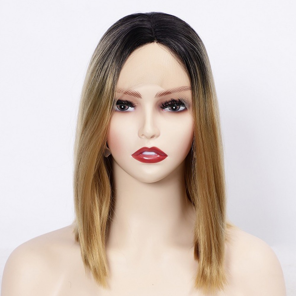 Lace Front Bob Perücken Mehrfarbig
