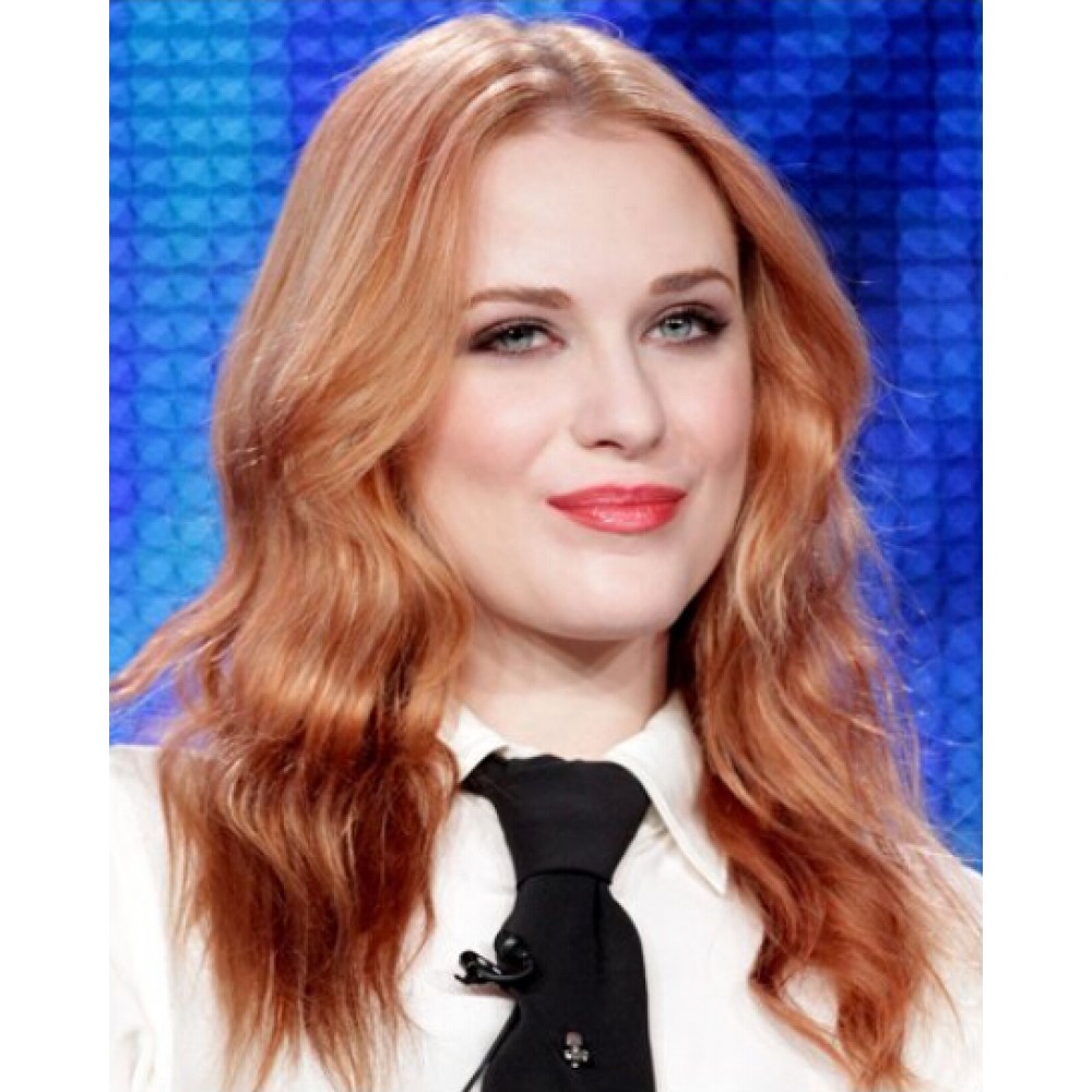 Evan Rachel Wood Wunderschöne Lange Echthaar Full Lace Perücke