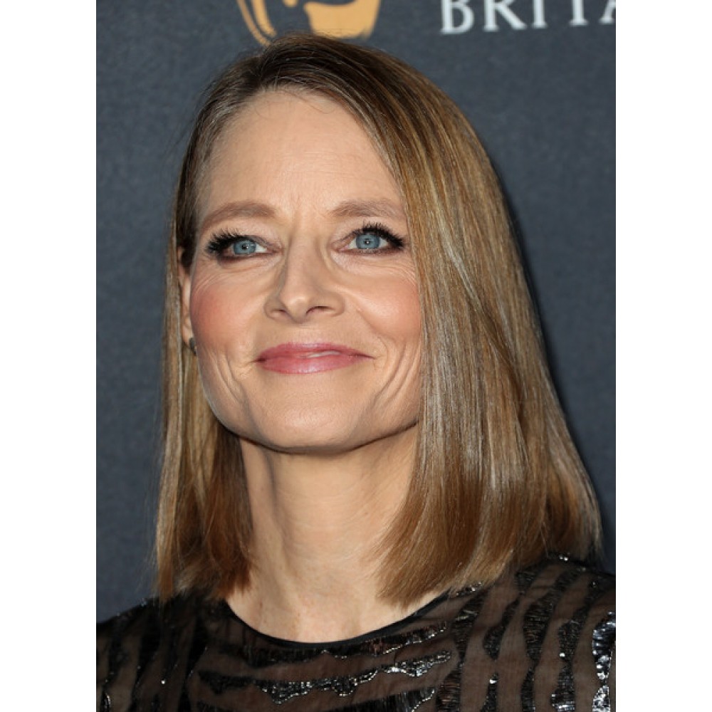 Jodie Foster Schulterlange Frisur Mittel Gerade Lace Front Perücke