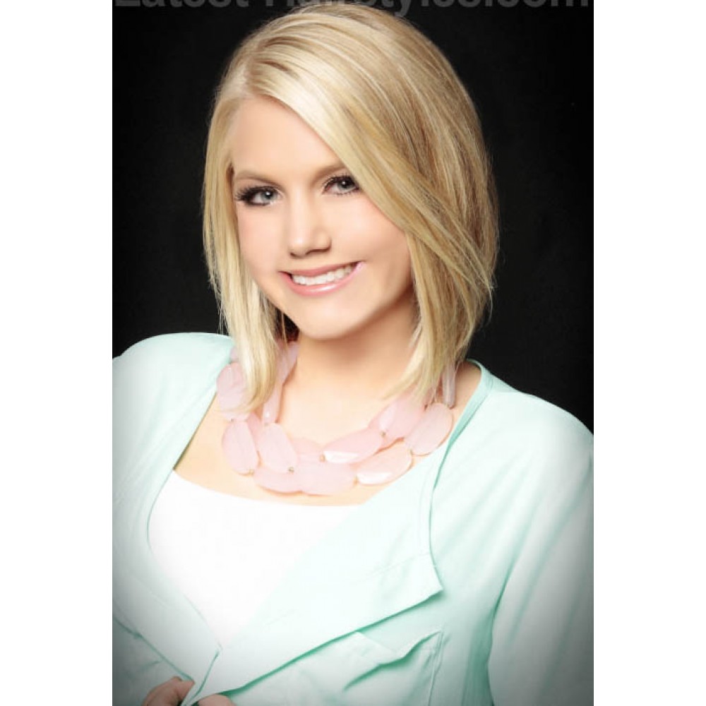 Bequeme Blonde Lange Bob Haar Perücke