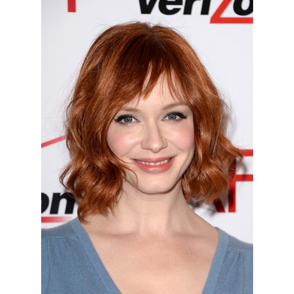 Christina Hendricks Kurze Wellen geschnittene Perücke