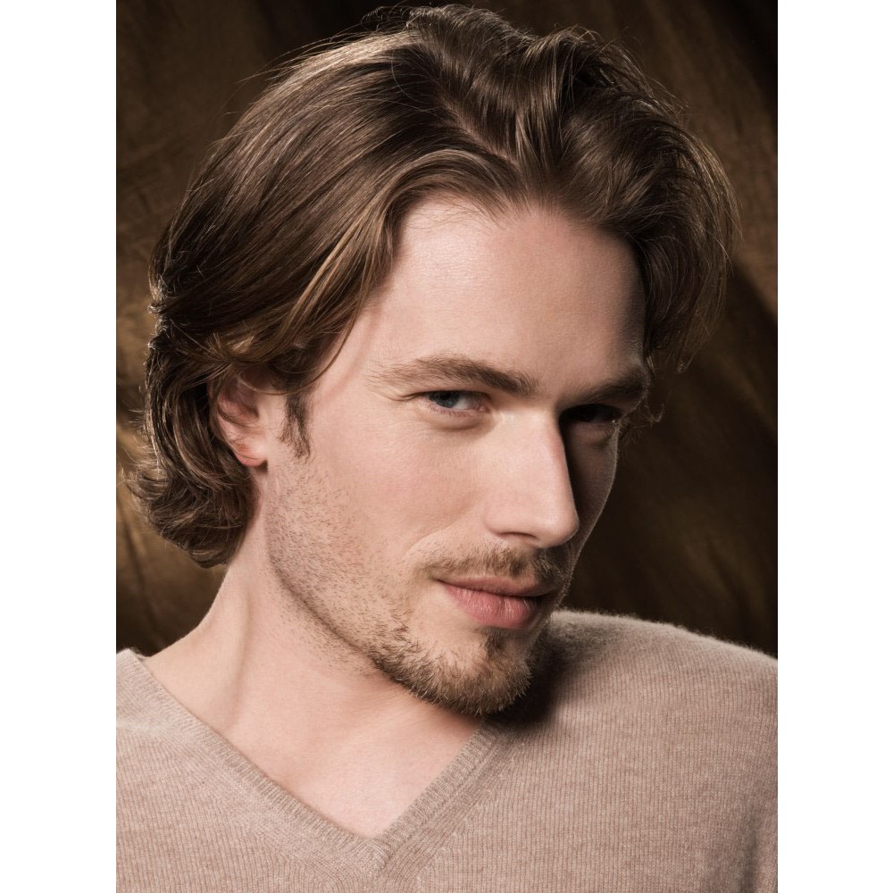 Lace Front Herren Kurze Wellige Perücke