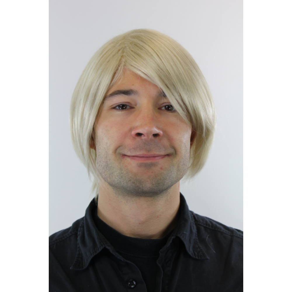 Kunsthaar Lace Front Perücke Herren Medium Blonde